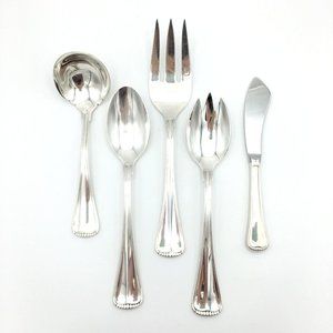 TOWLE Hamilton silver-plated serving set - glossy Germany lot of 5 spoons fork